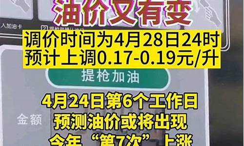 4月28日油价调整预测_4月28号油价跌多少